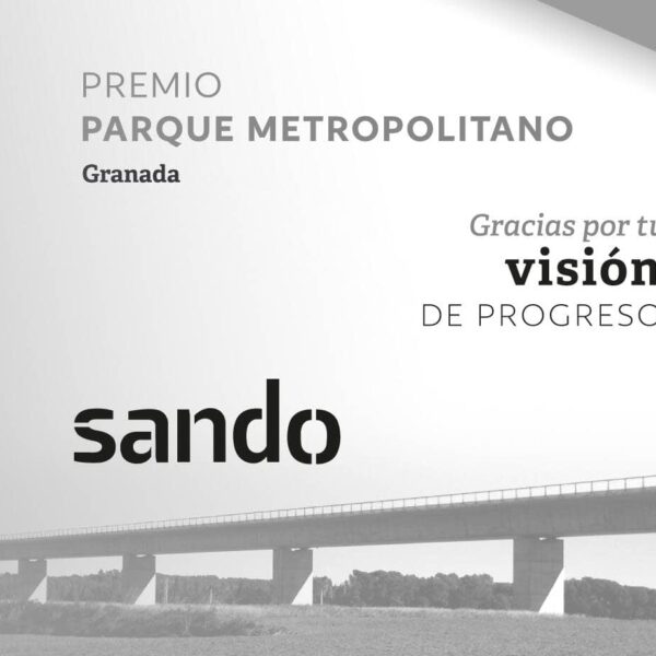 Cartel que anuncia a Sando como nuevo patrocinador